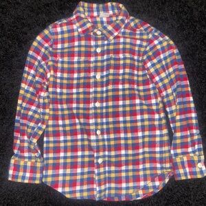 GAP Kids Multicolor Plaid Button-Down Shirt